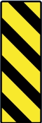 Hazard left sign