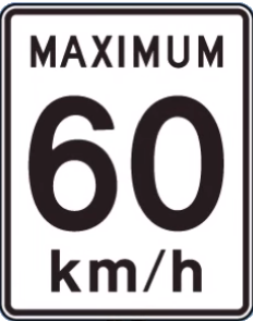 speed limit sign